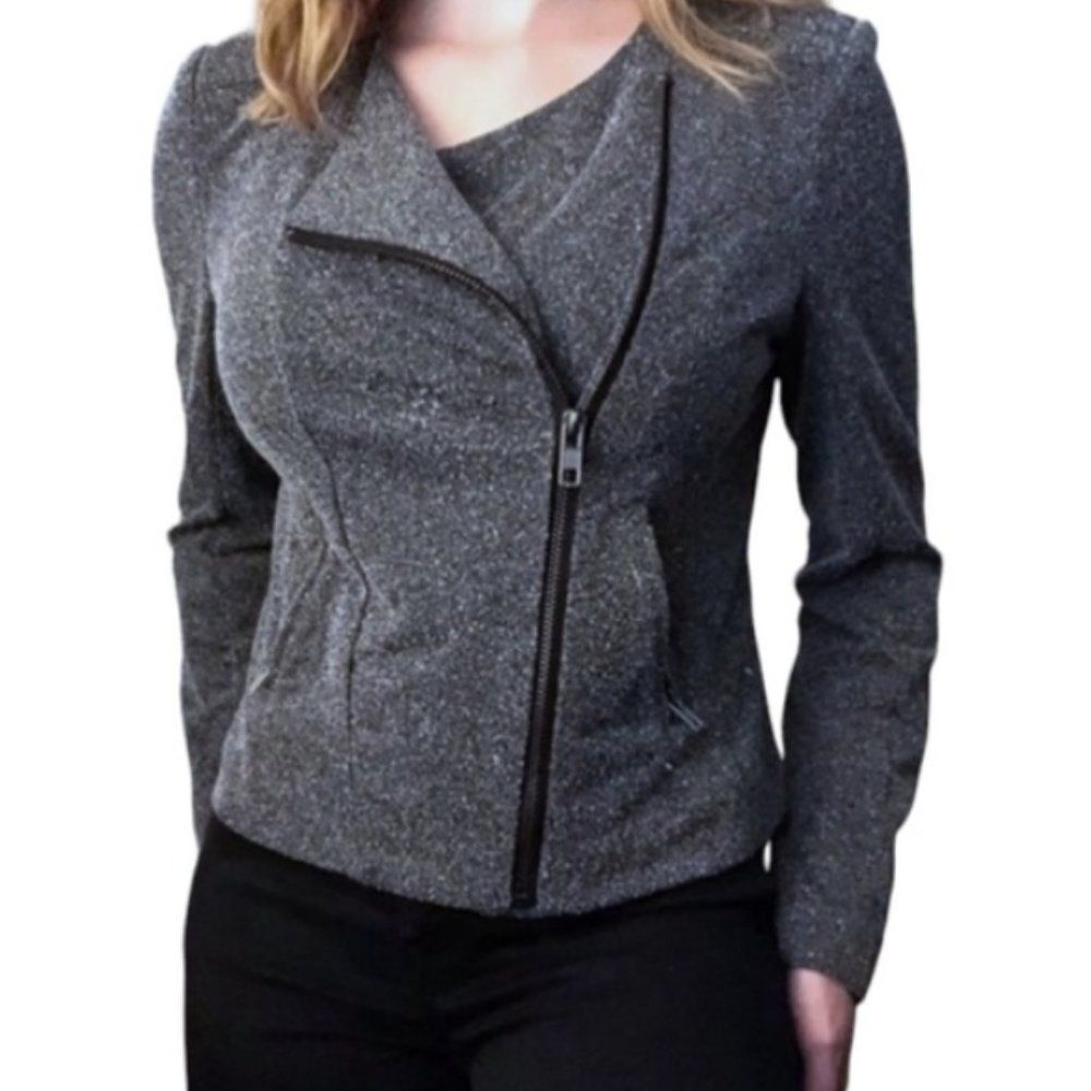 Catherine Malandrino moto jacket blazer Size S